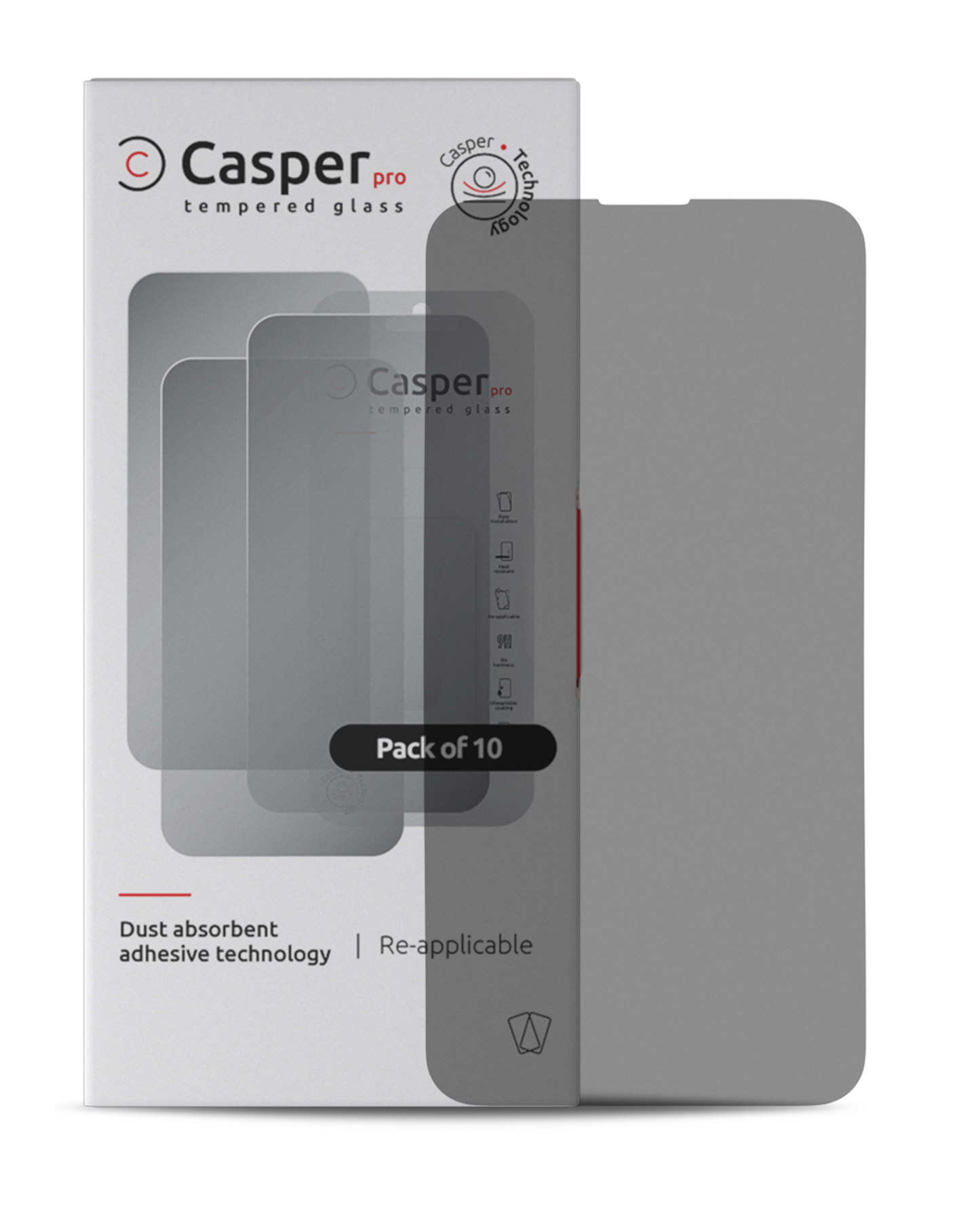 Casper iPhone 15/ 16 Plus Screen Protector Privacy